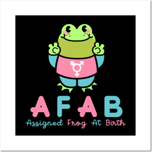 Afab assignated frog at birth (trans) Posters and Art